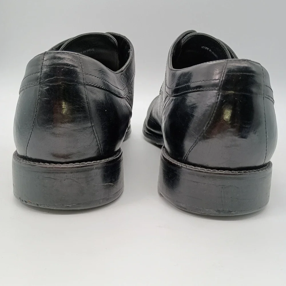 Cole Haan City Mens Black Leather Cap Toe Derby Dress Shoes 13 M C01630 Oxford